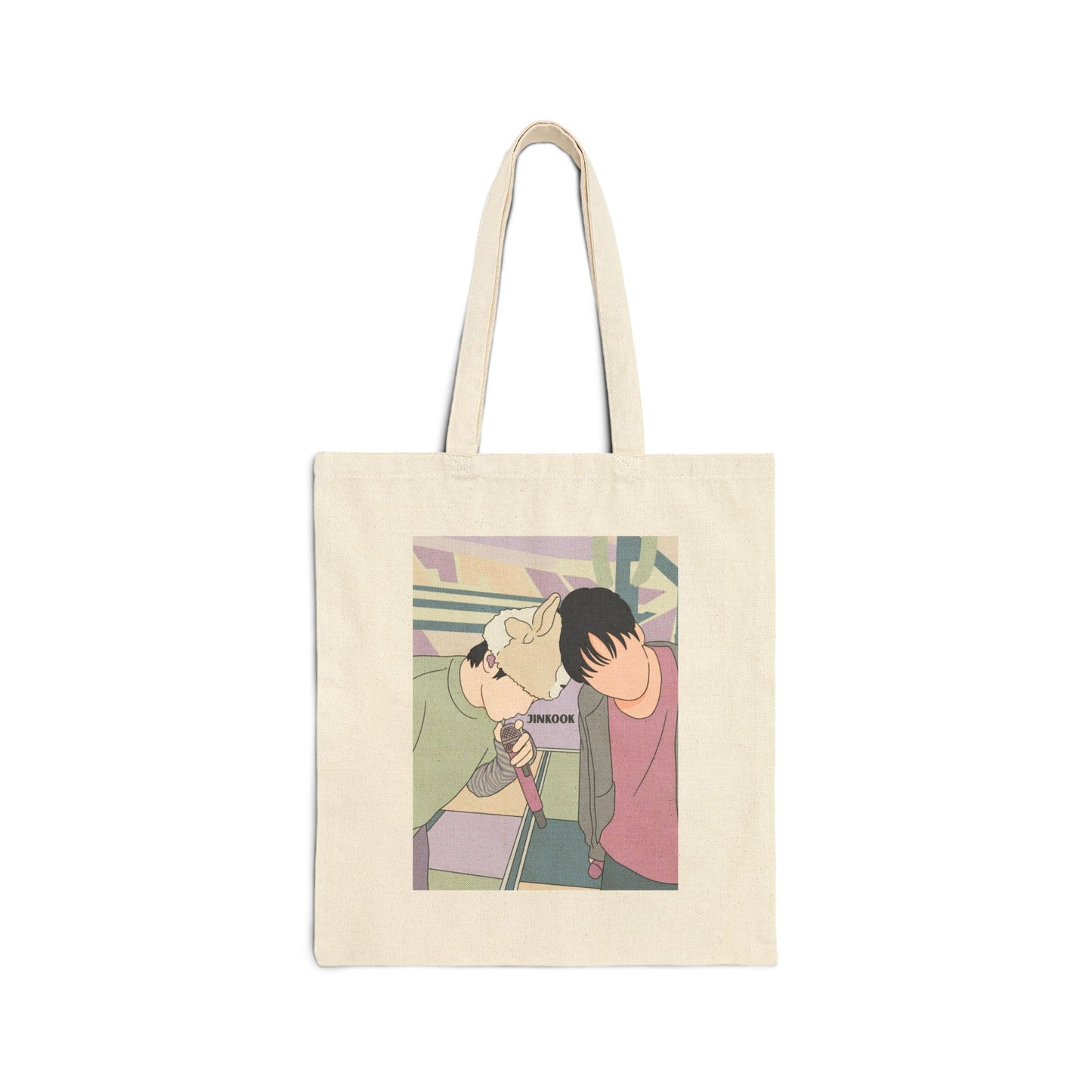Jinkook (Jin & Jungkook) Cotton Canvas Tote Bag