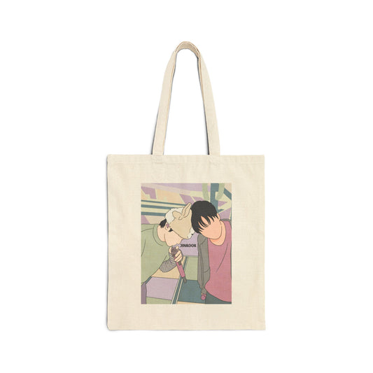 Jinkook (Jin & Jungkook) Cotton Canvas Tote Bag