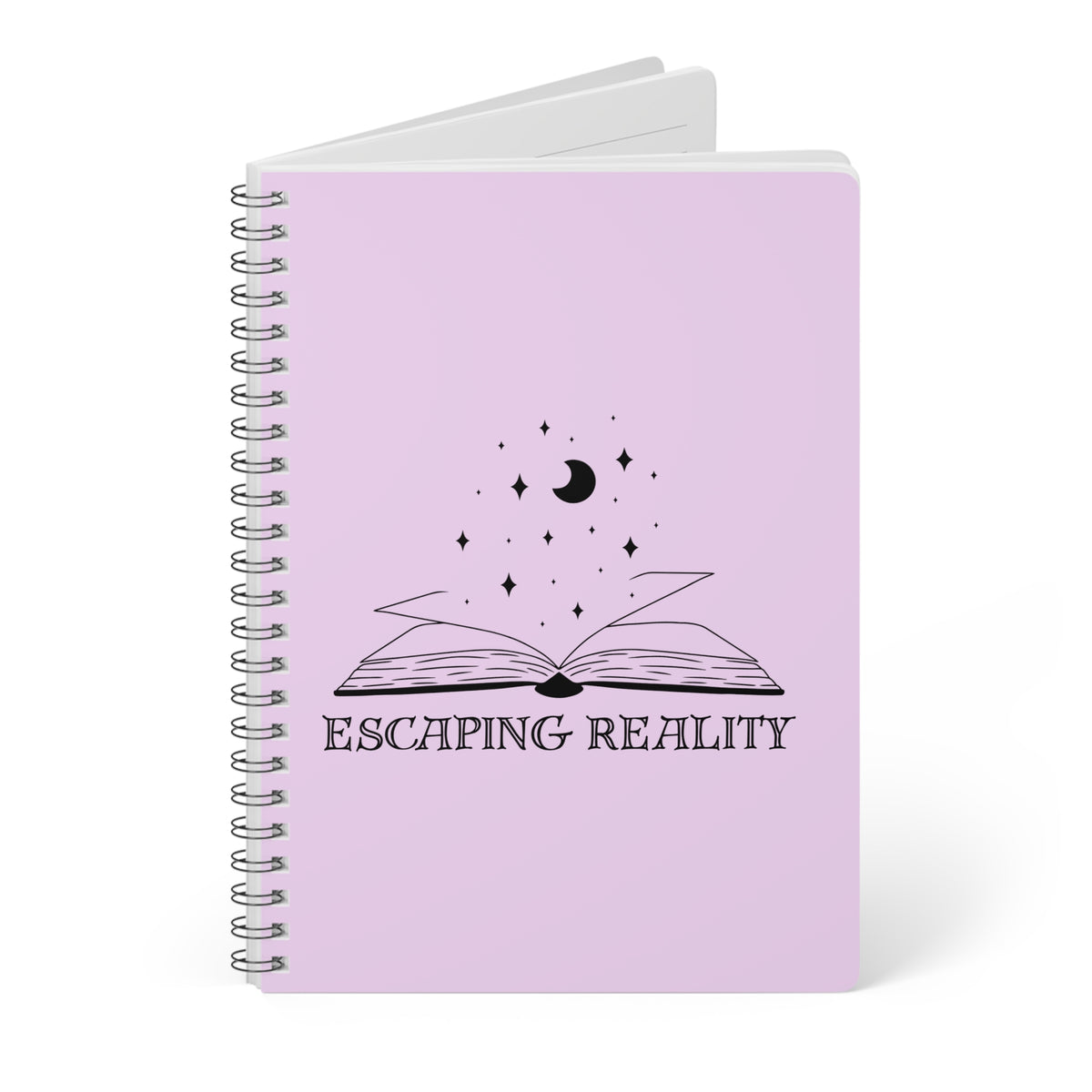 Escaping Reality (Moon) Wirobound Softcover Notebook, A5