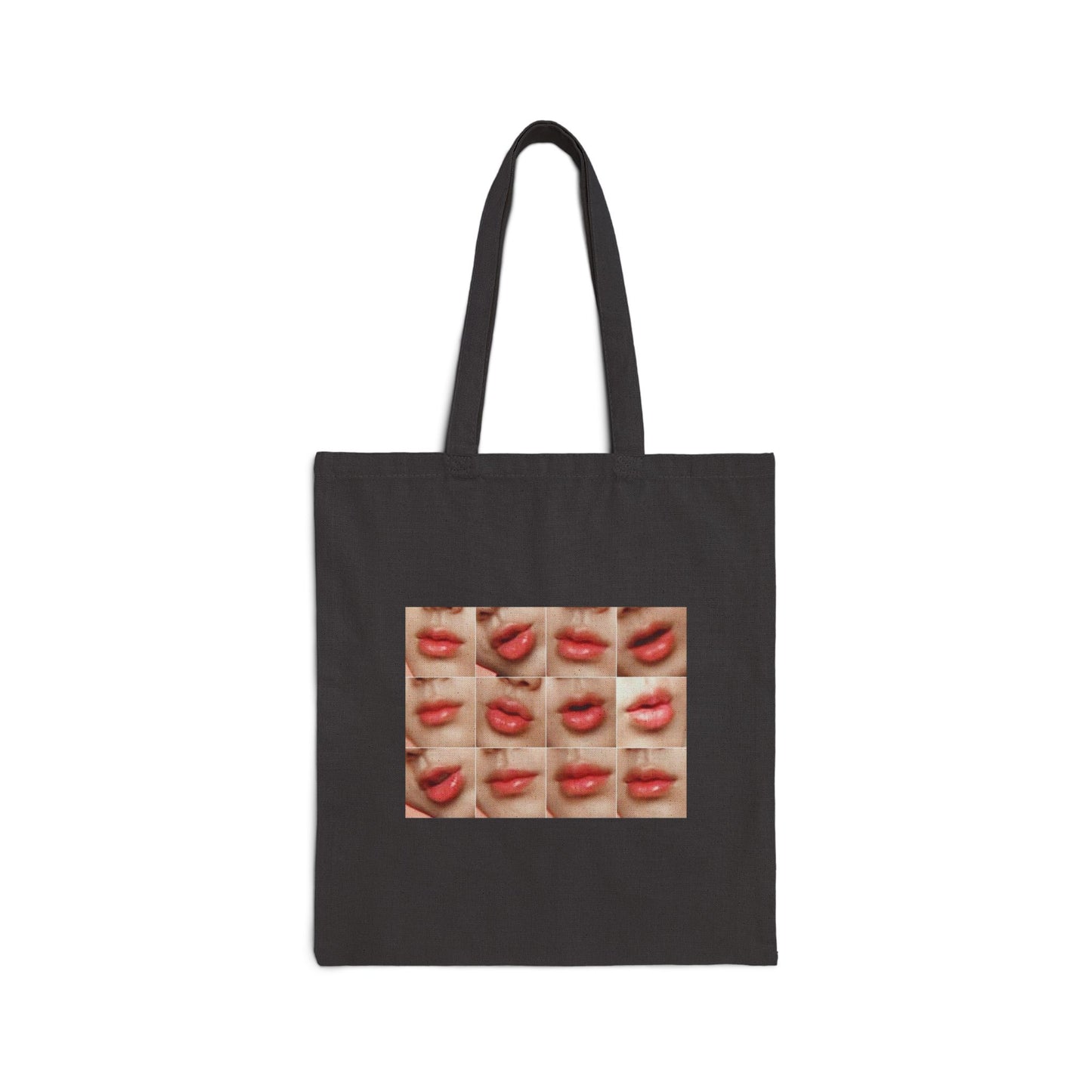 Jin's Lips Cotton Canvas Tote Bag