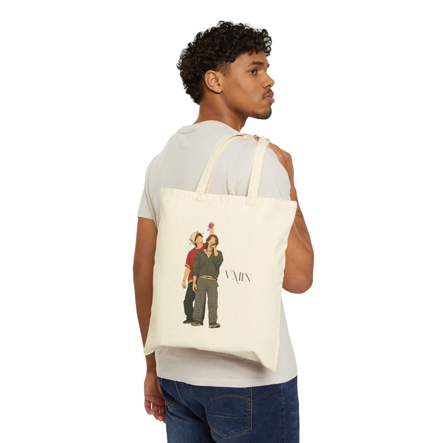 VMin (Taehyung & Jimin BTS Arirang Tour) Cotton Canvas Tote Bag