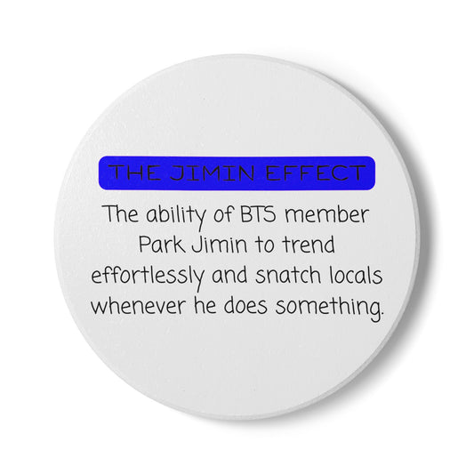 The Jimin Effect (Definition) Ceramic Coaster