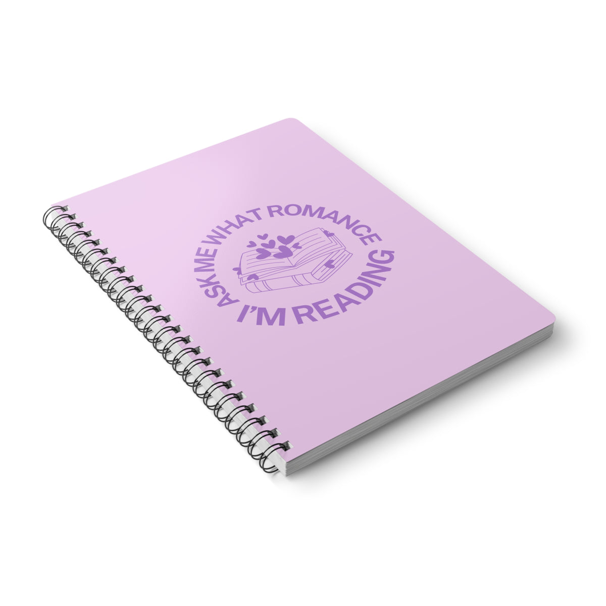 Ask Me What Romance I'm Reading Wirobound Softcover Notebook, A5