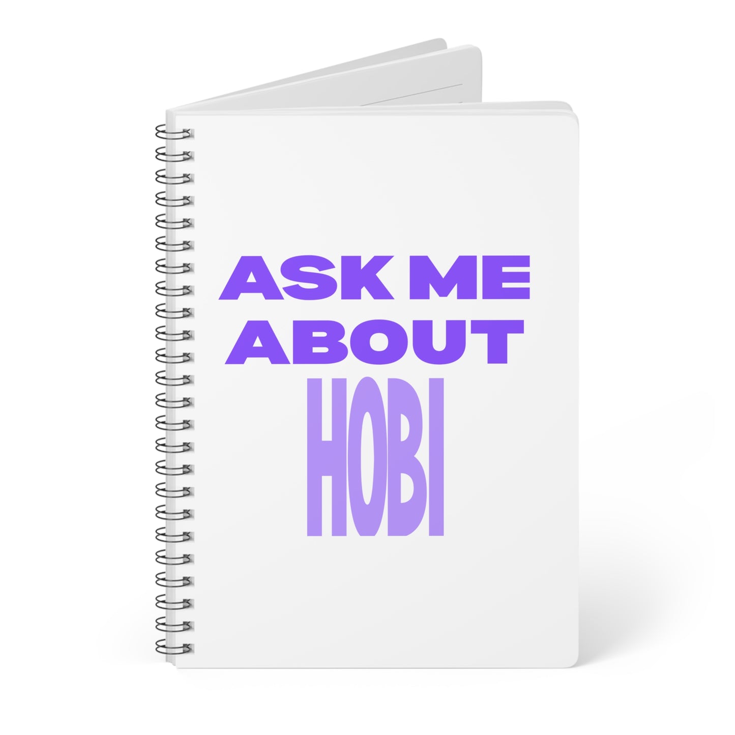 Ask Me About Hobi Wirobound Softcover Notebook, A5