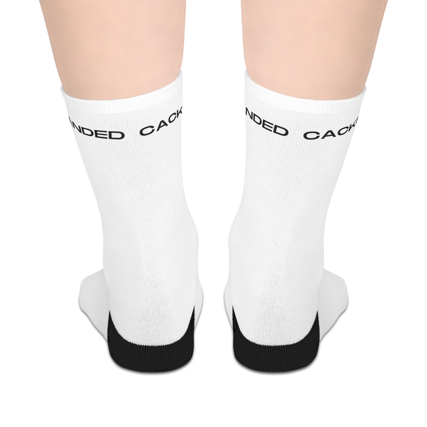Cackhanded Mid-length Socks (White)