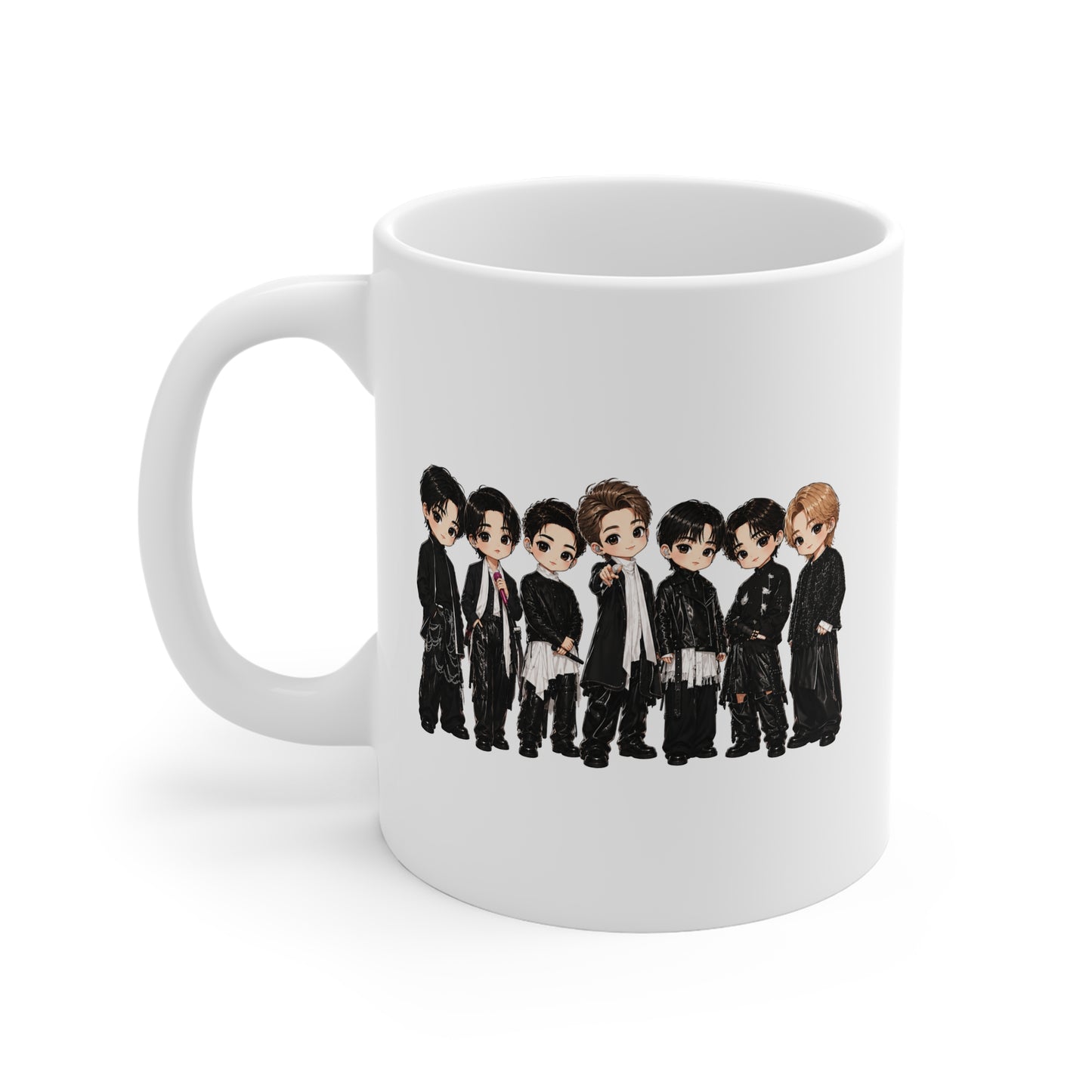 BTS Stage Outfit 11oz White Mug