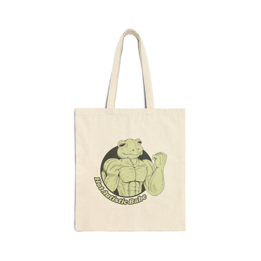 Hot Autistic Babe Cotton Canvas Tote Bag