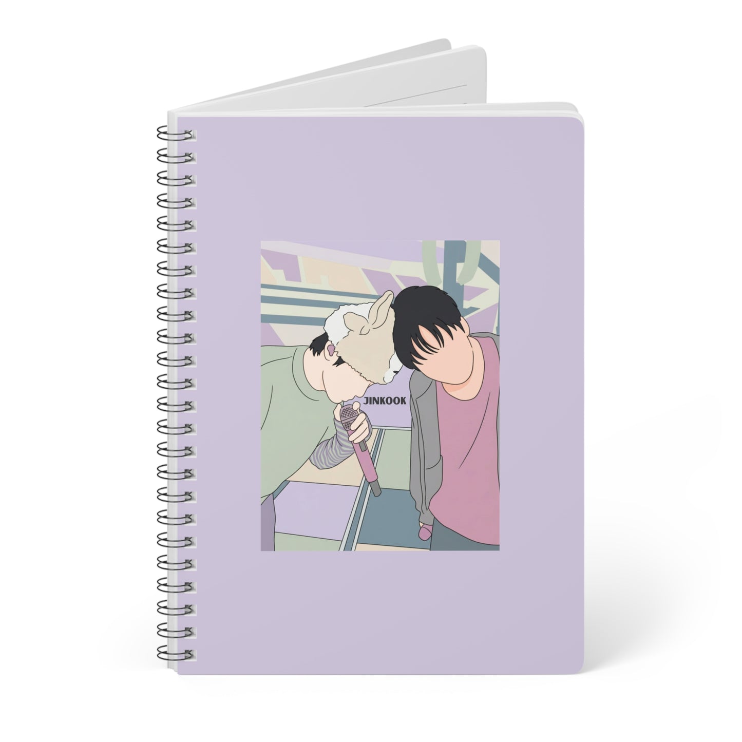 Jinkook (Jin & Jungkook) Wirobound Softcover Notebook, A5