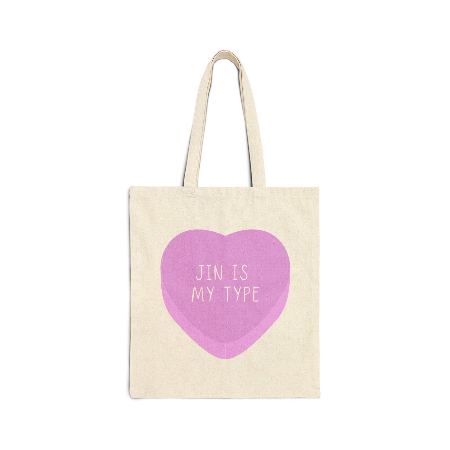 Jin Is My Type Cotton Canvas Tote Bag