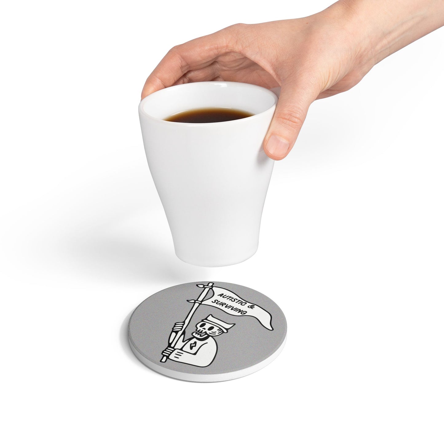 Autistic & Surviving Ceramic Coaster