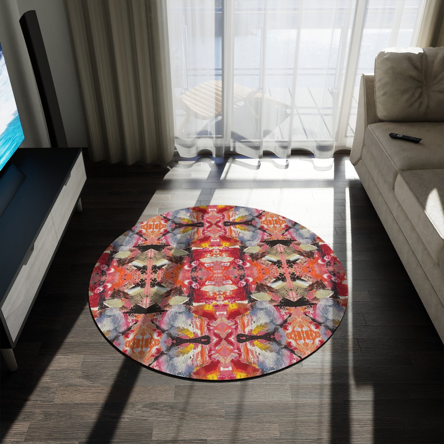 It's A Pleasure Round Rug