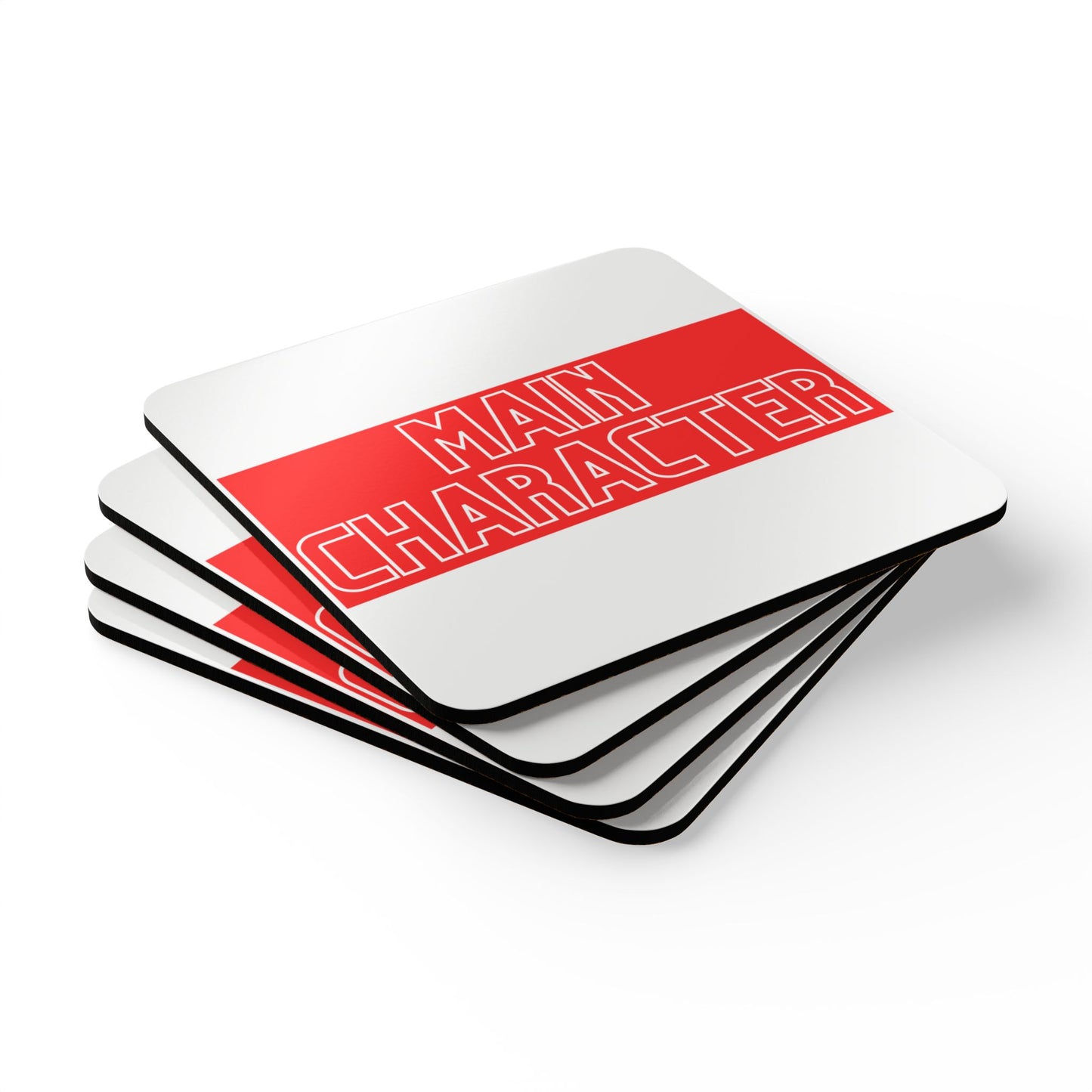 Main Character Corkwood Coaster Set