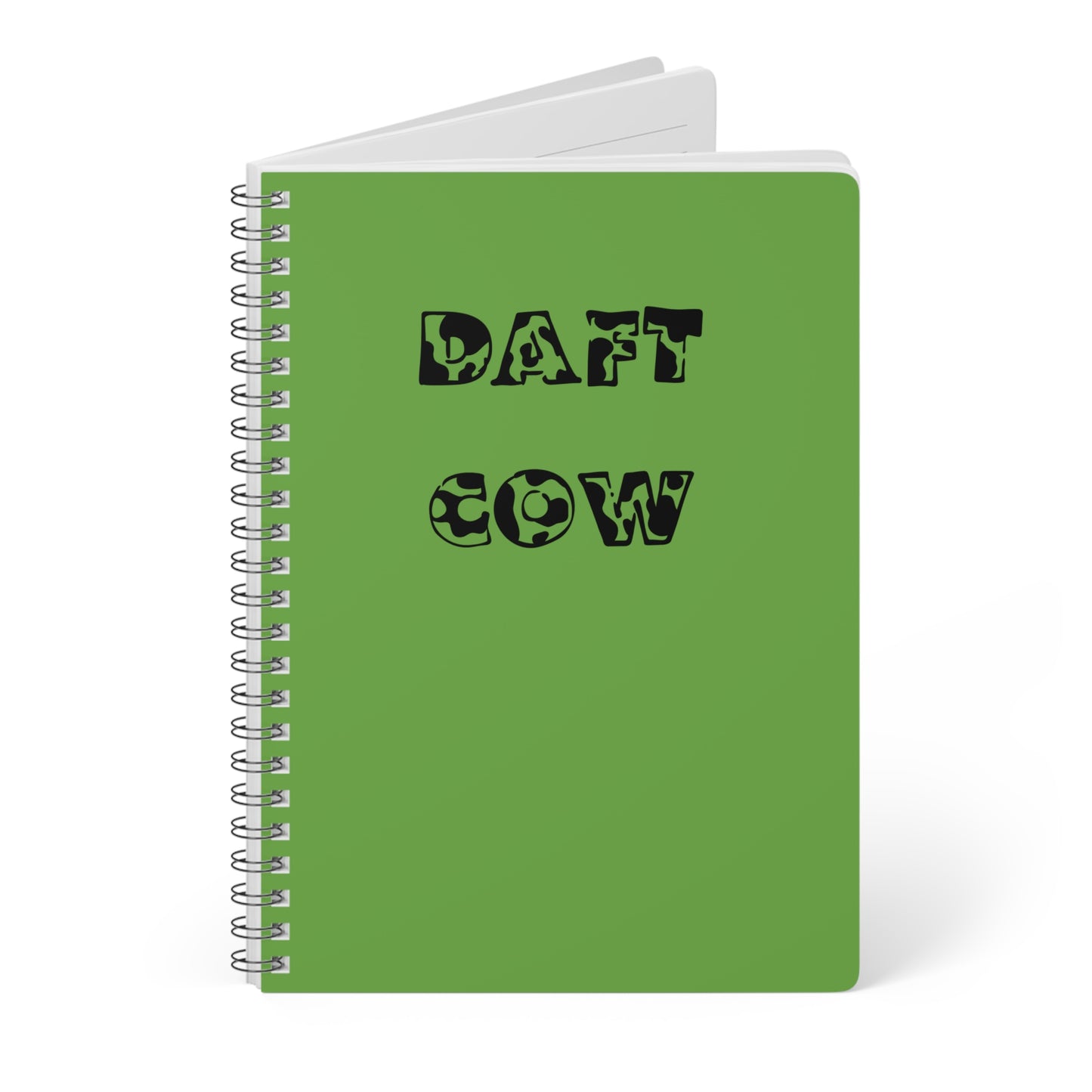 Daft Cow Wirobound Softcover Notebook, A5