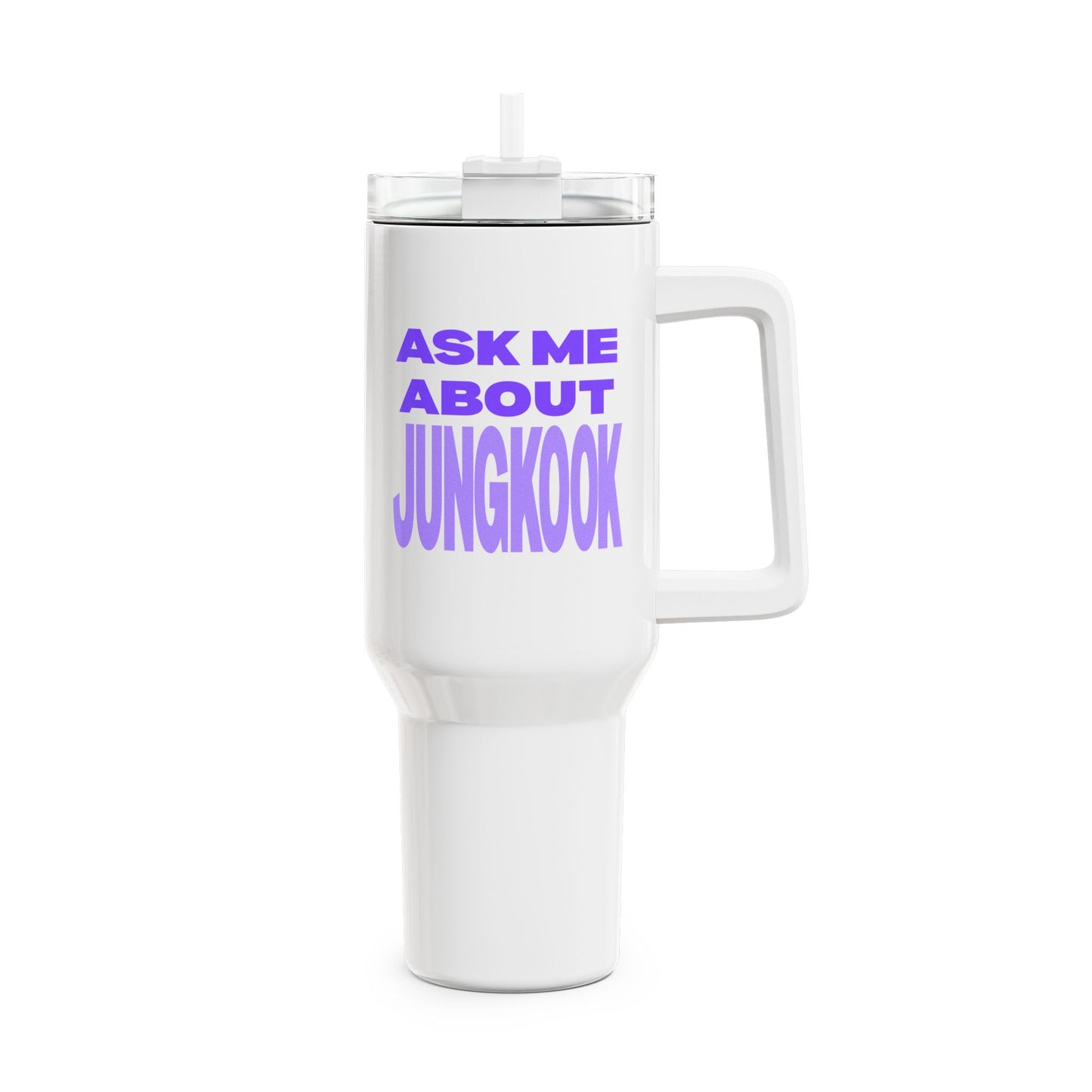 Ask Me About Jungkook Tumbler, 40oz