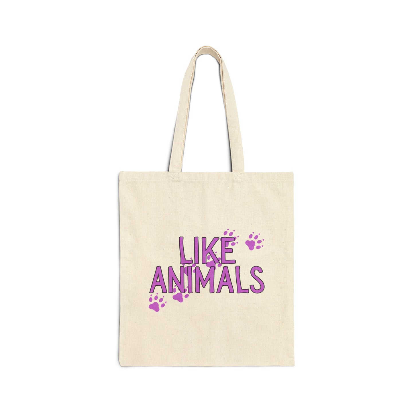 Like Animals BTS (Footprints) Cotton Canvas Tote Bag