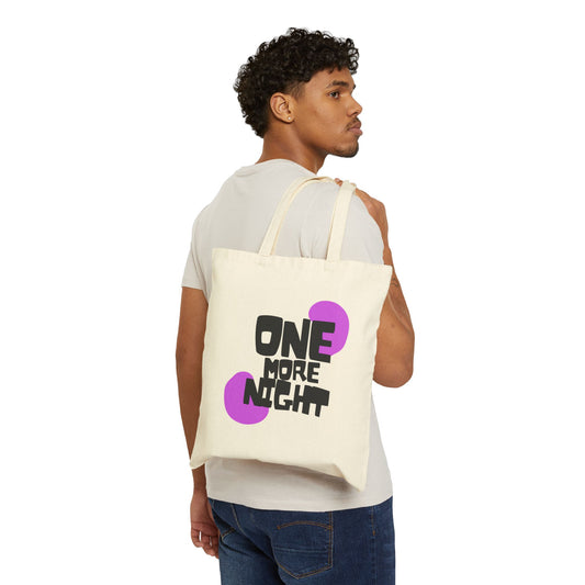One More Night BTS Cotton Canvas Tote Bag