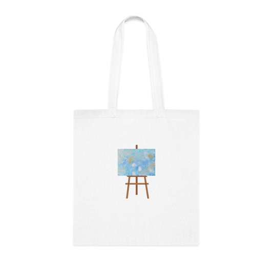 Earing On The Side Of Wispy (Easel) Cotton Tote
