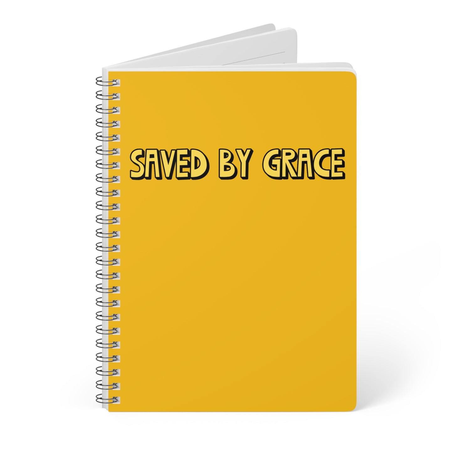 Saved By Grace Wirobound Softcover Notebook, A5