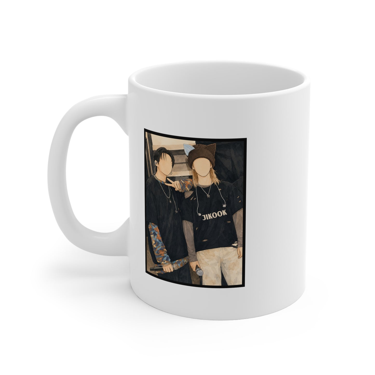 Jikook (Jimin & Jungkook) 11oz White Mug