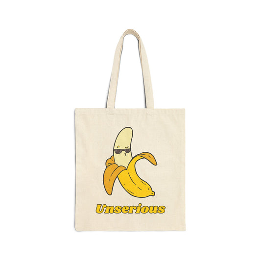 Unserious (Banana) Cotton Canvas Tote Bag