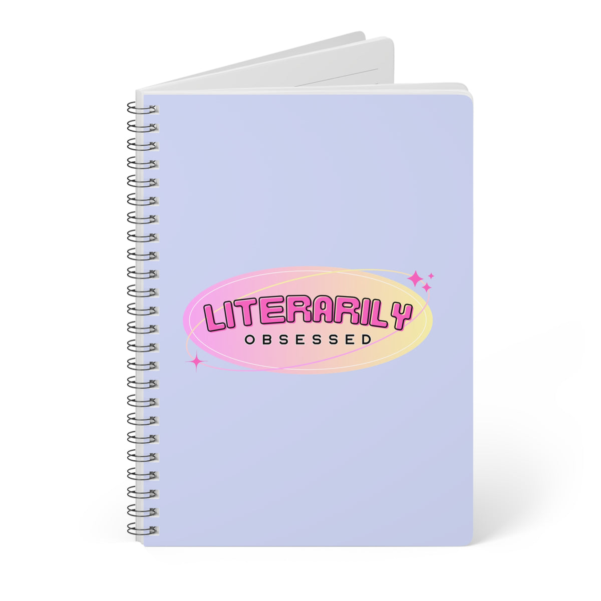 Literarily Obsessed Wirobound Softcover Notebook, A5