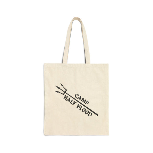 Camp Half Blood Trident (Percy Jackson) Cotton Canvas Tote Bag