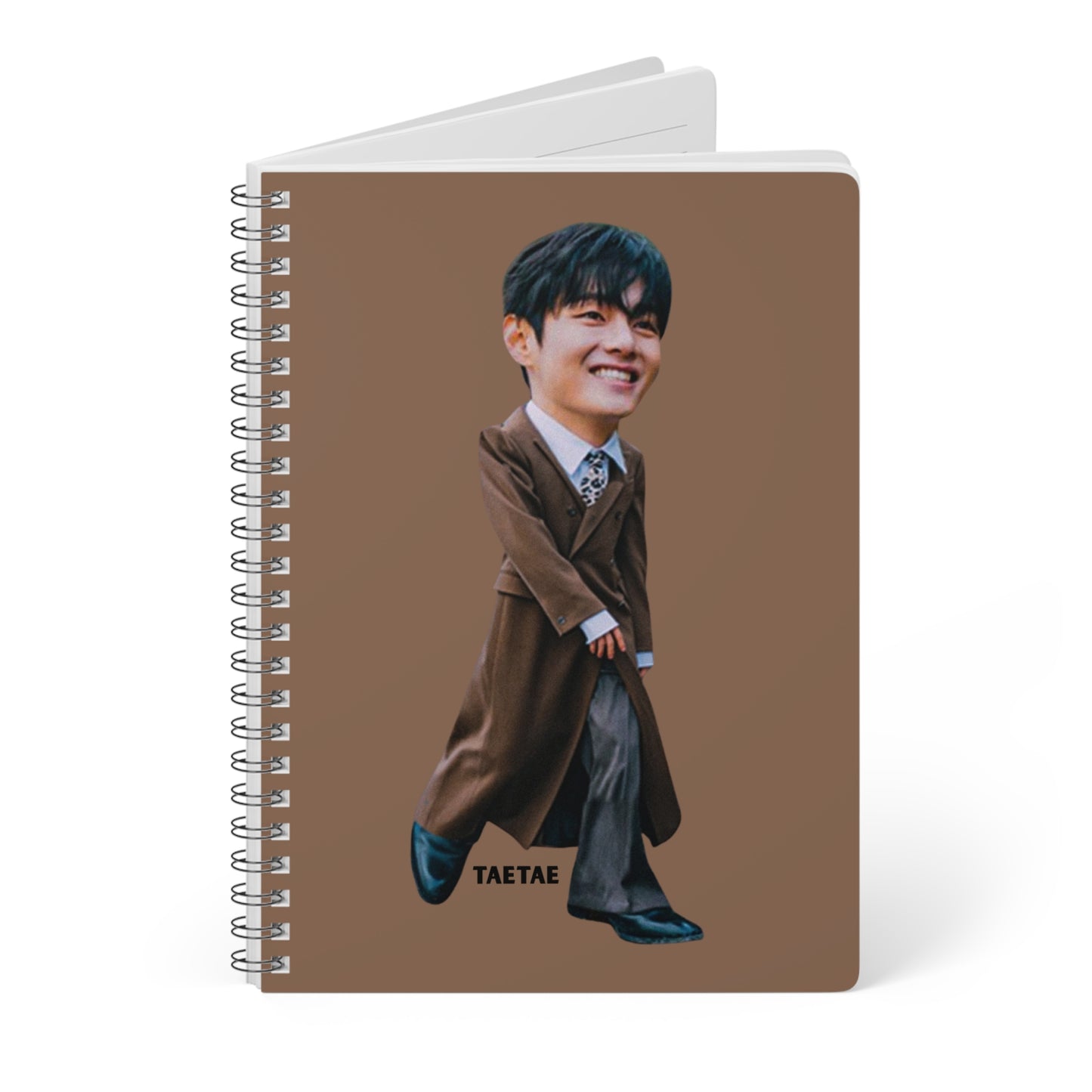 TaeTae (V) Wirobound Softcover Notebook, A5