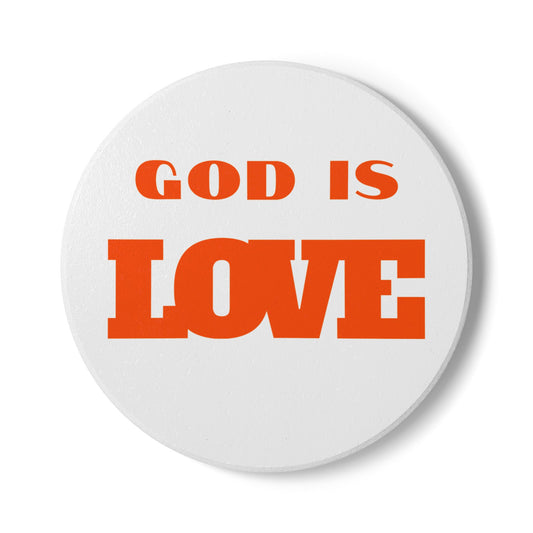 God Is Love (1) Ceramic Coaster