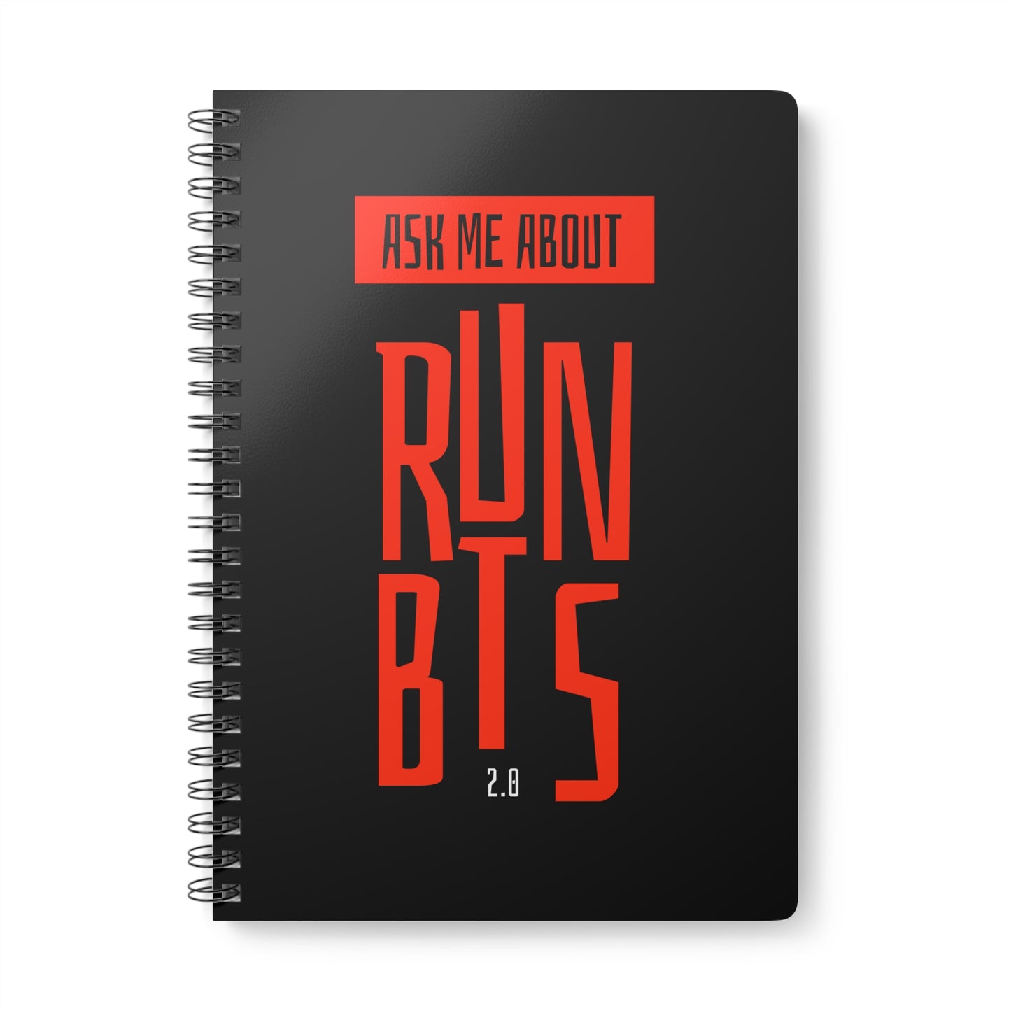 Ask Me About Run BTS 2.0 Wirobound Softcover Notebook, A5