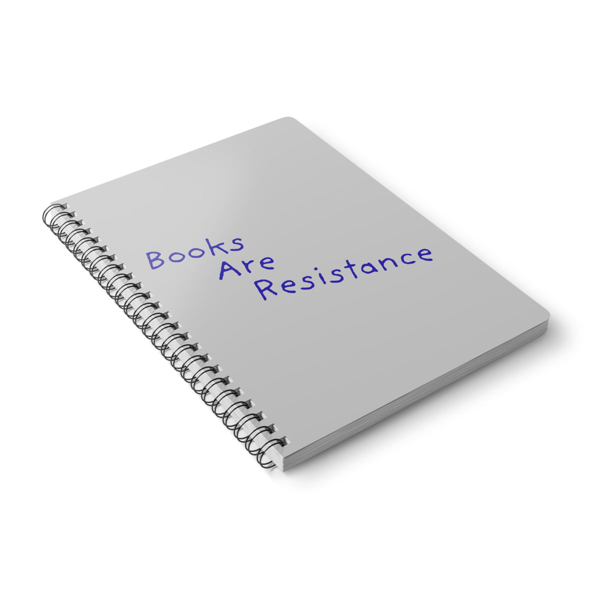 Books Are Resistance Wirobound Softcover Notebook, A5