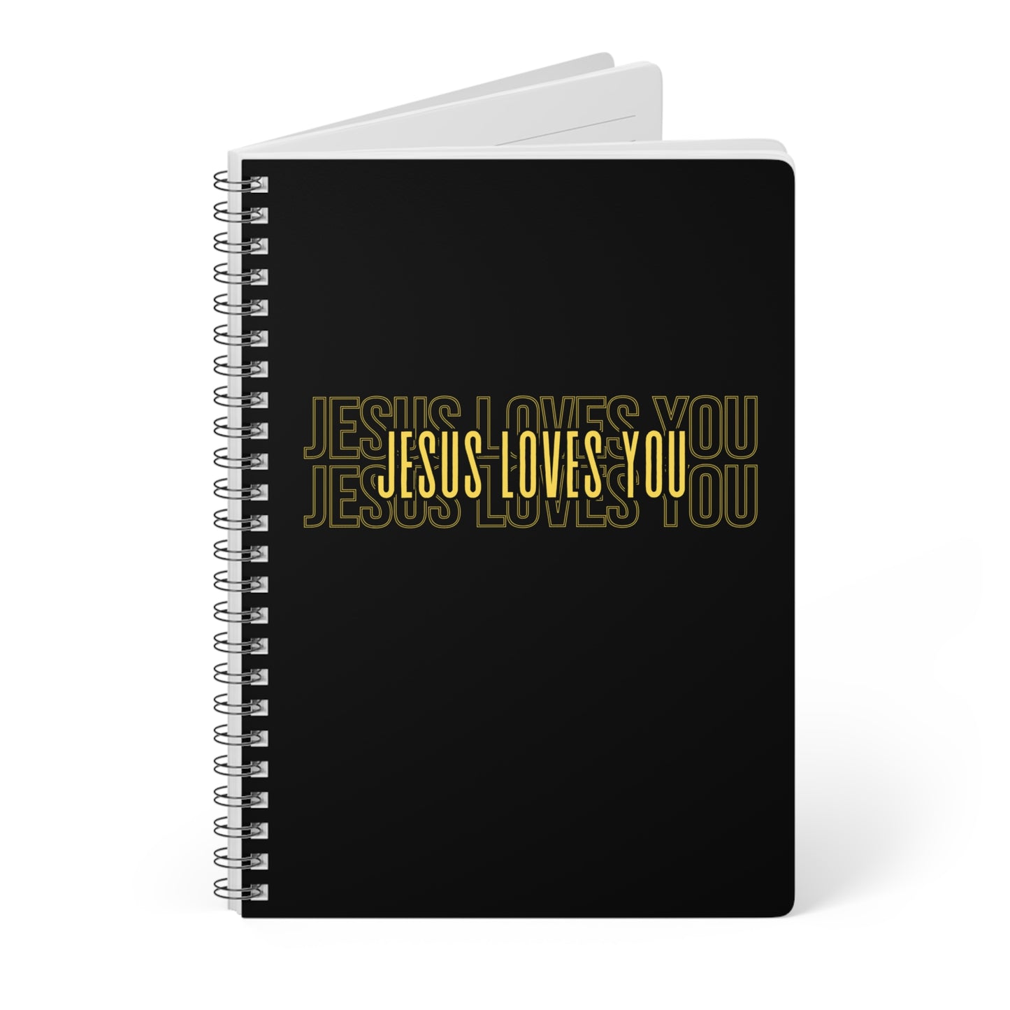 Jesus Loves You Wirobound Softcover Notebook, A5