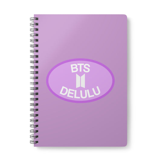BTS Delulu Wirobound Softcover Notebook, A5