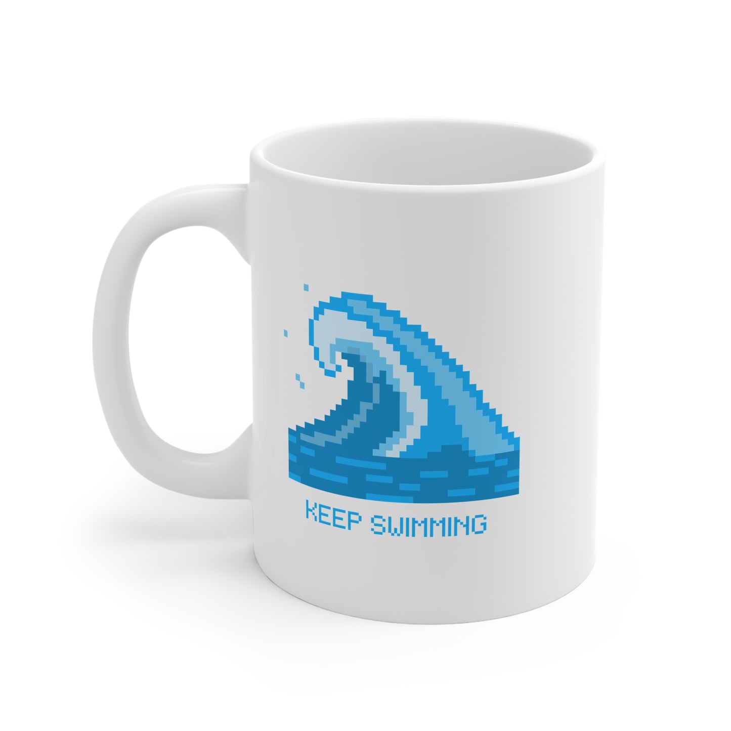 Keep Swimming BTS 11oz White Mug