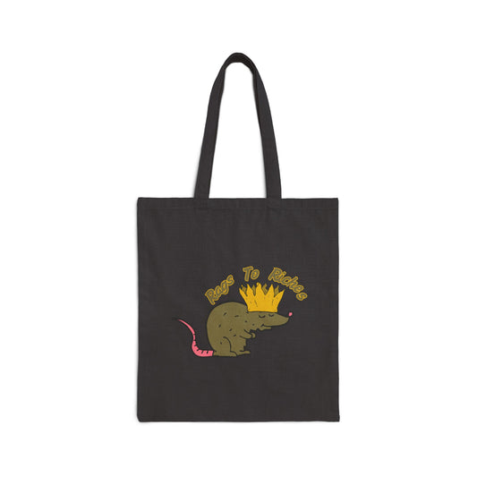 Rags To Riches Cotton Canvas Tote Bag