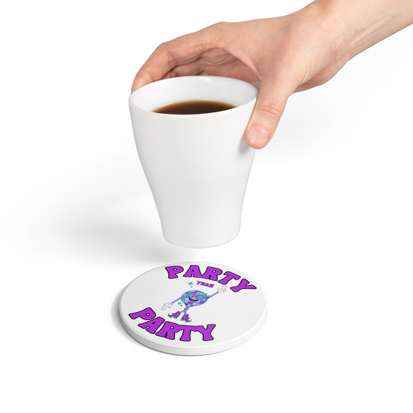 Party Party Yeah (Jungkook) Ceramic Coaster