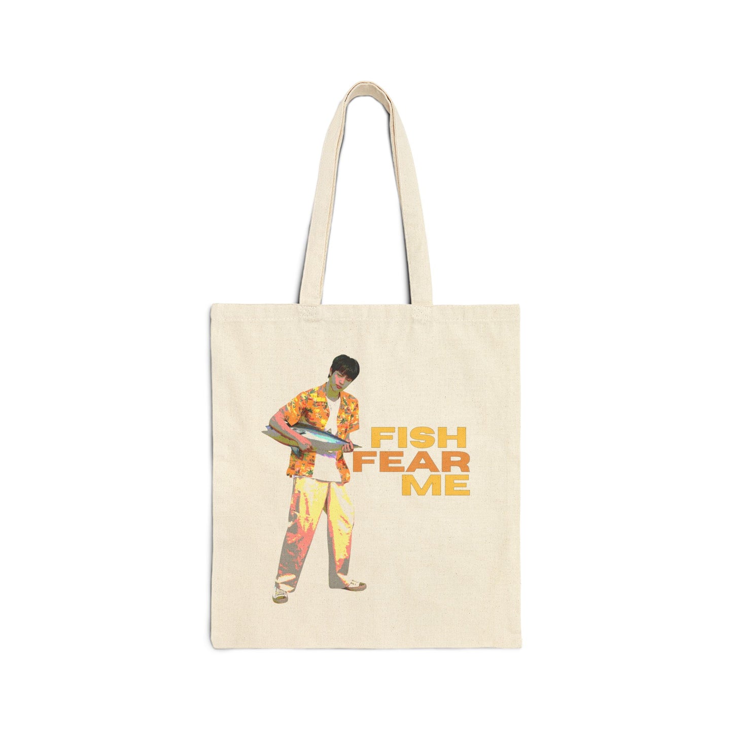 Fish Fear Me (Jin) Cotton Canvas Tote Bag
