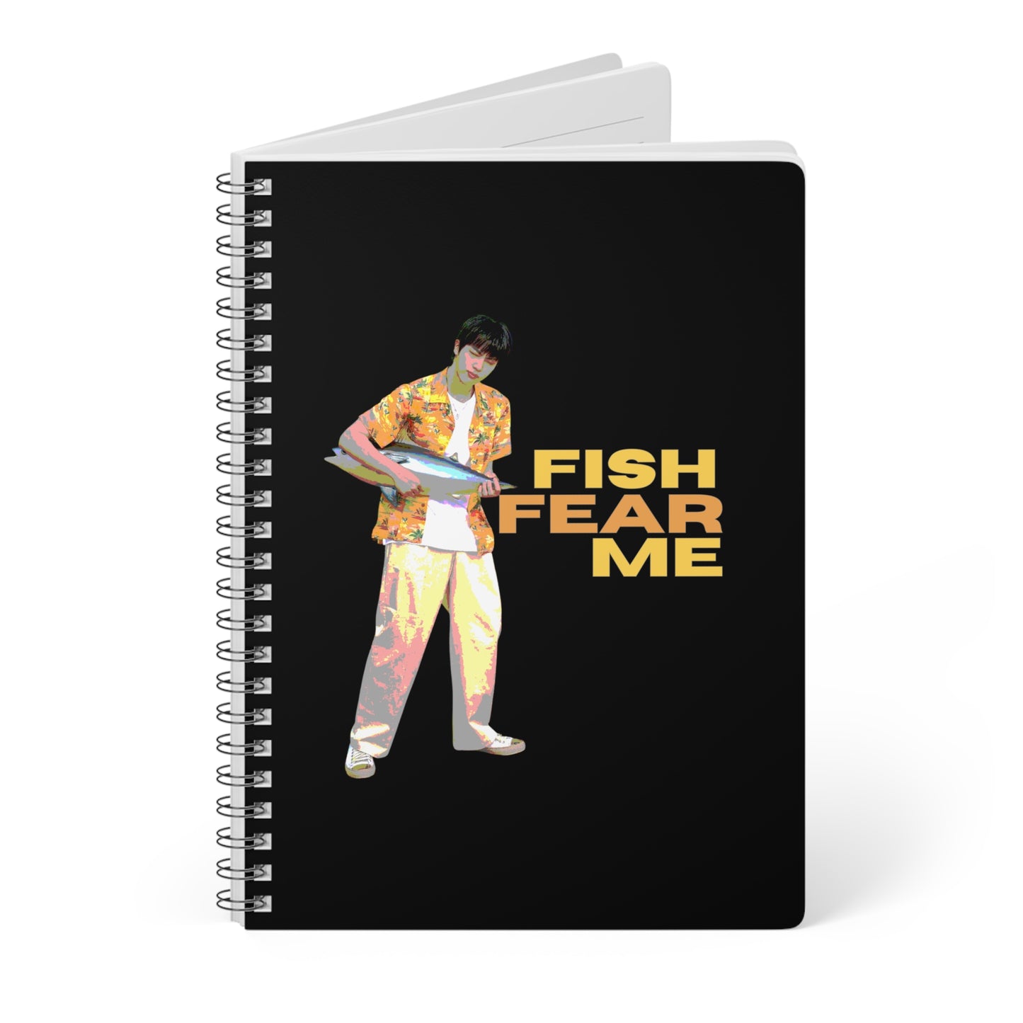 Fish Fear Me (Jin) Wirobound Softcover Notebook, A5
