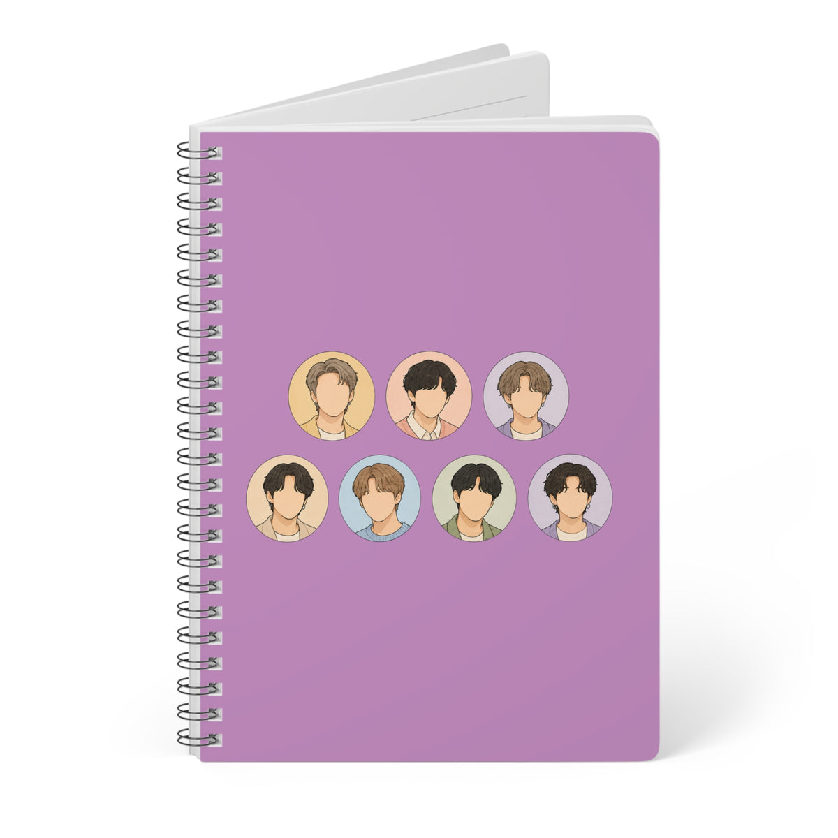 BTS All Members Wirobound Softcover Notebook, A5