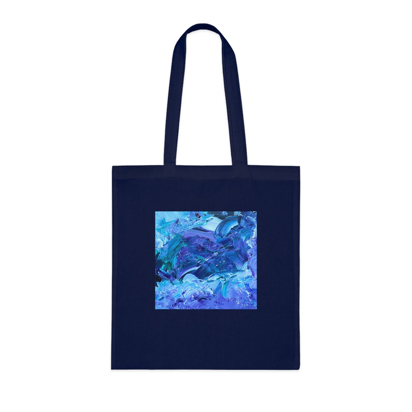 Waves of Sapphire Cotton Tote