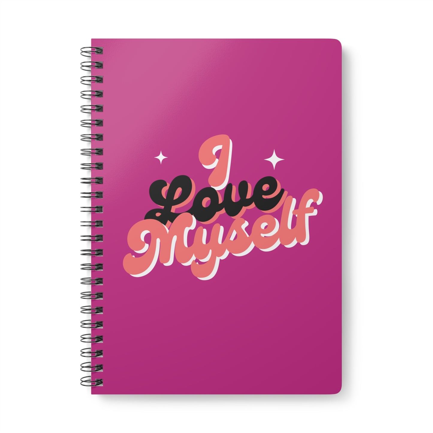 I Love Myself (1) Wirobound Softcover Notebook, A5