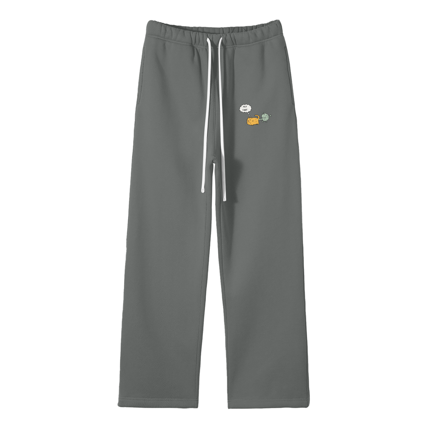 Old Fart Streetwear Fleece Straight Leg Pants