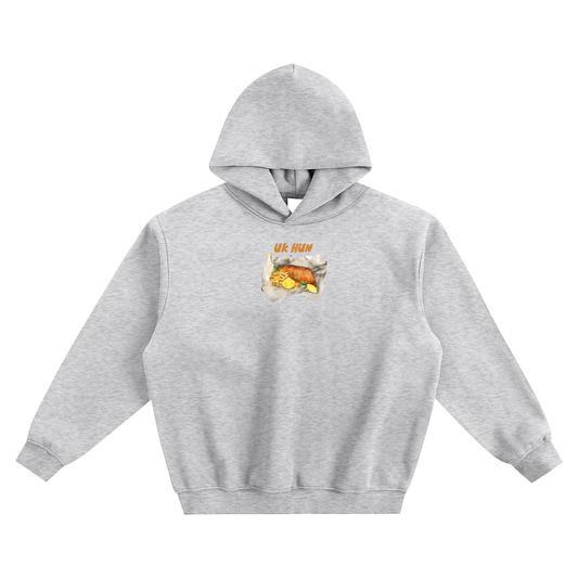 UK Hun (Chippy) Fleeced Boxy Hoodie