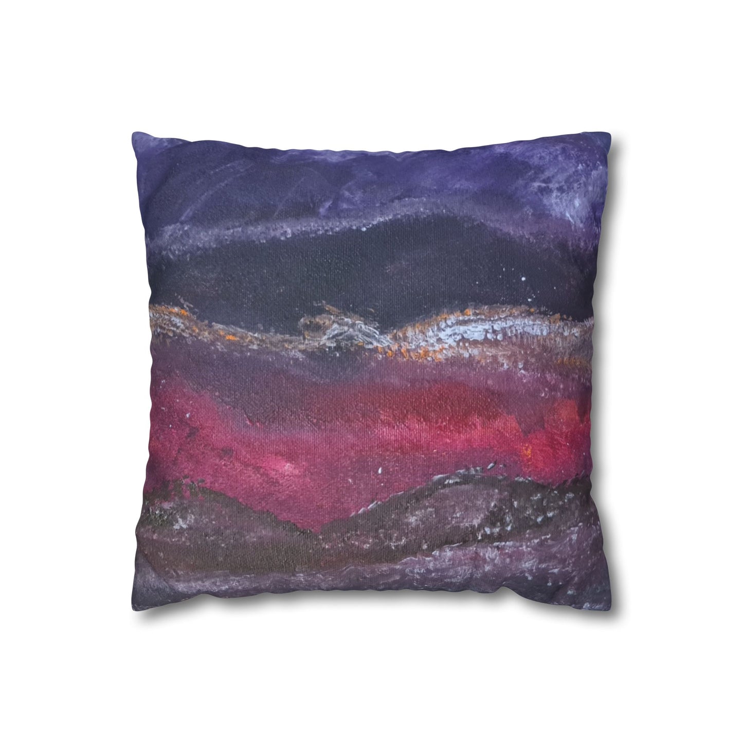 The Time Before Land Square Poly Canvas Pillowcase