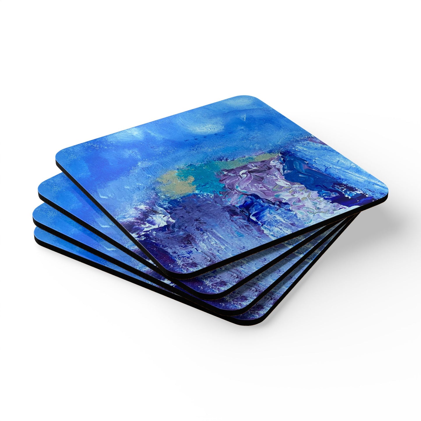Jus Peak Corkwood Coaster Set