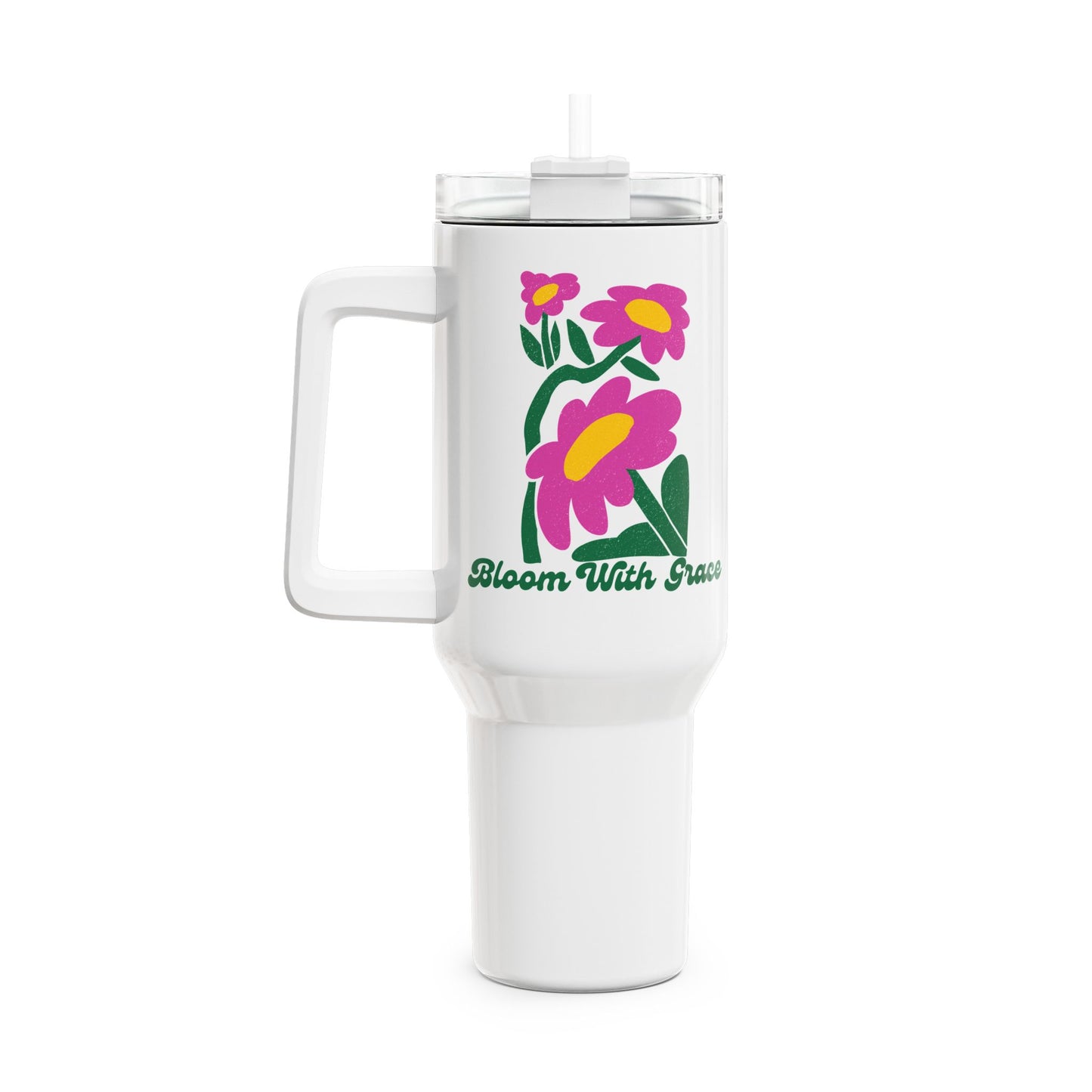 Bloom With Grace Tumbler, 40oz