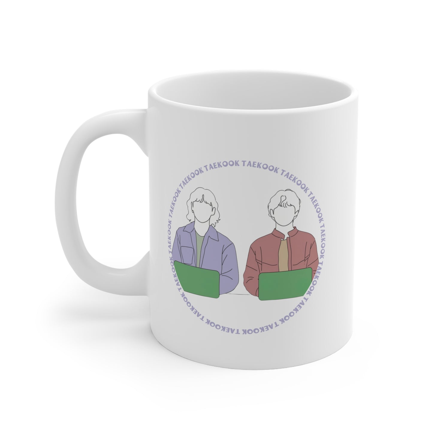 Taekook (Taehyung & Jungkook) 11oz White Mug