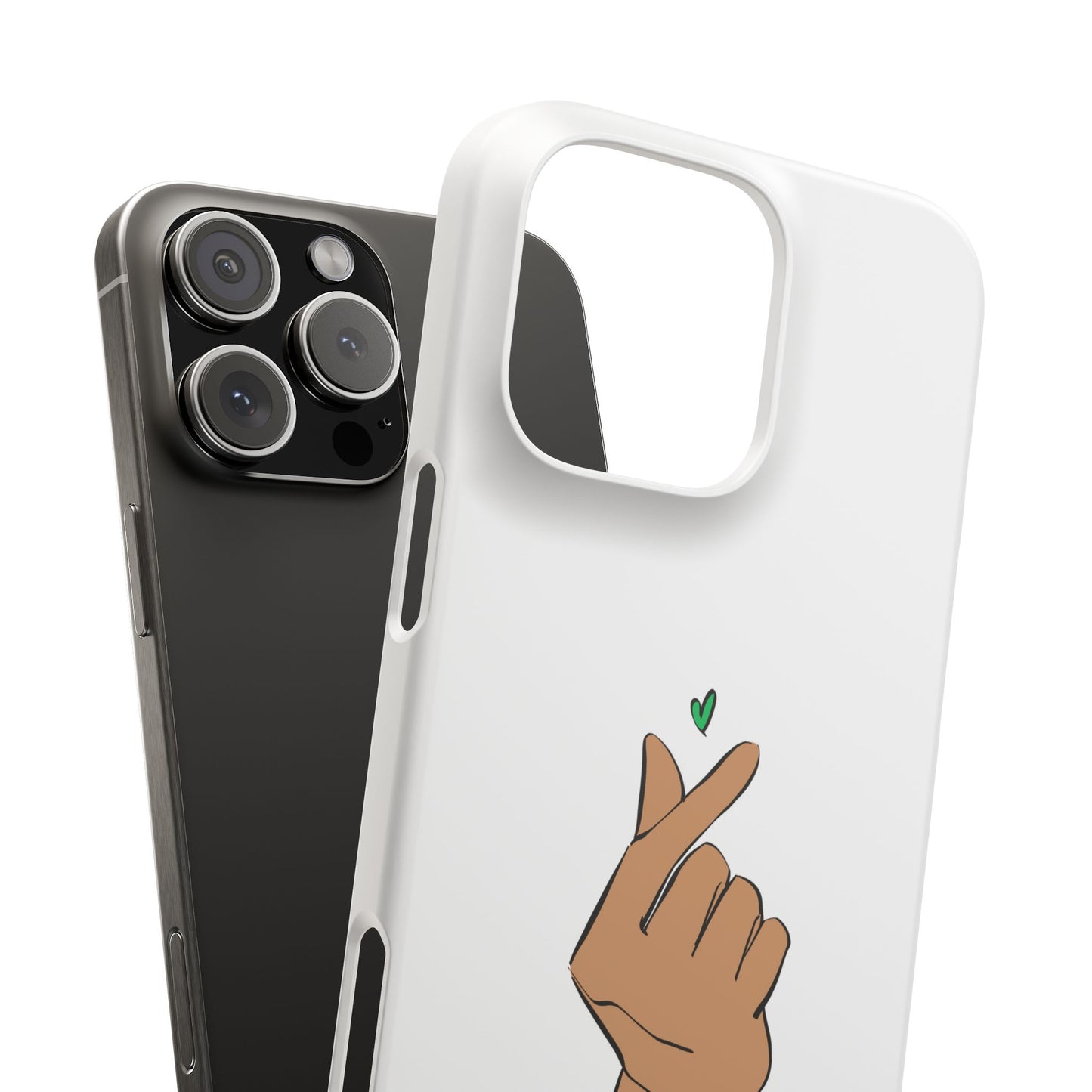 Meltdownerz Green Heart Snap Cases