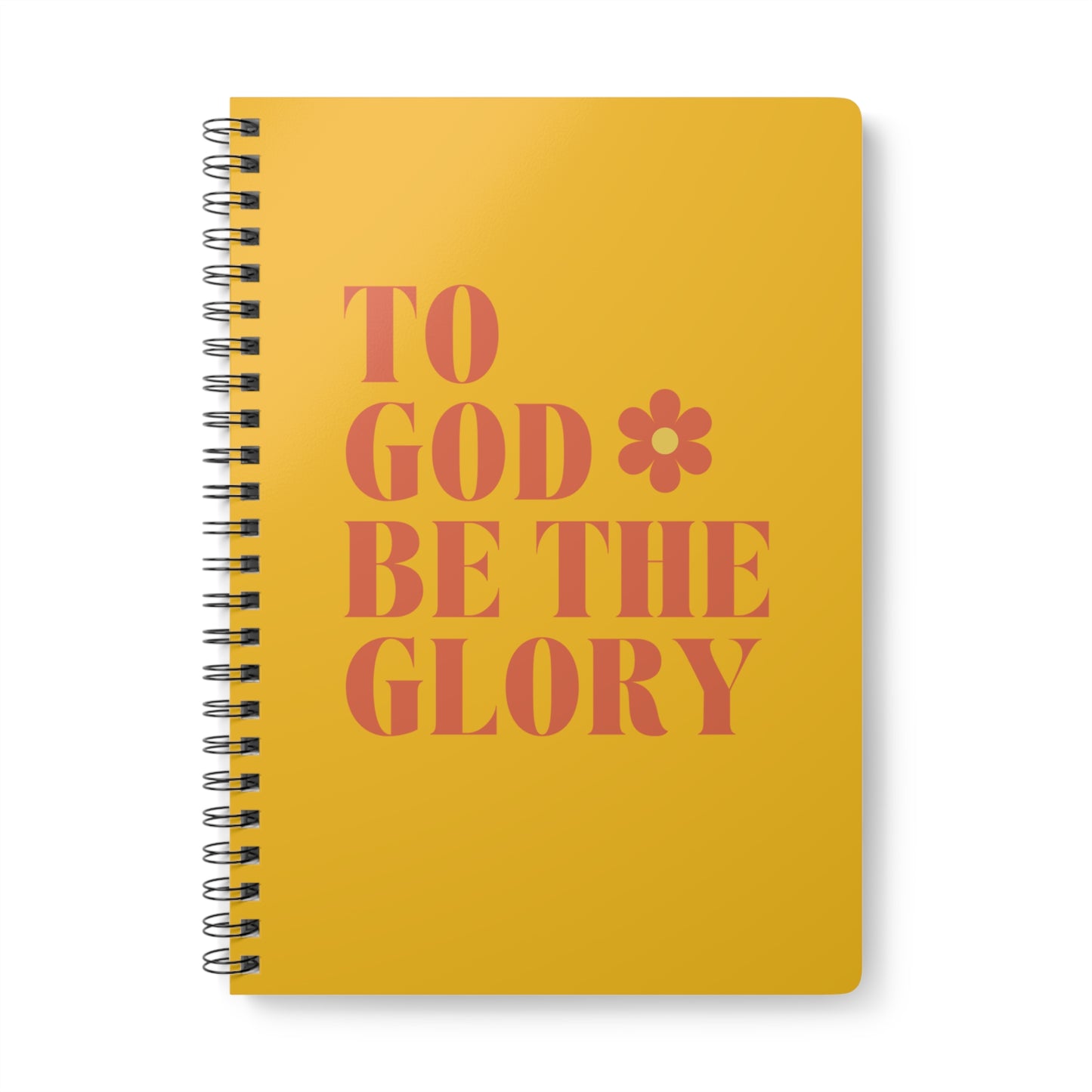 To God Be The Glory (1) Wirobound Softcover Notebook, A5