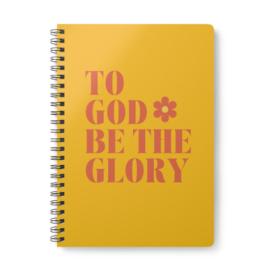 To God Be The Glory (1) Wirobound Softcover Notebook, A5
