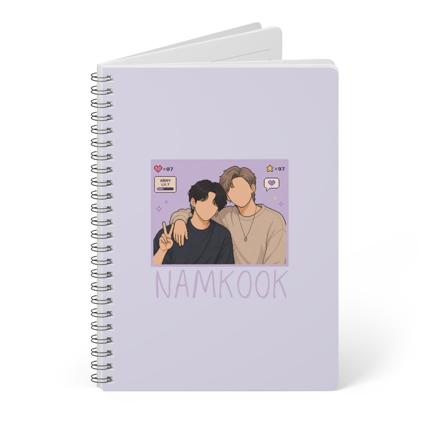 Namkook (Namjoon & Jungkook) Wirobound Softcover Notebook, A5